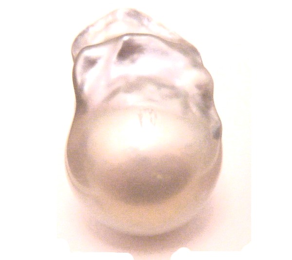 White and Pale Blue Tiny South Sea Fireball Pearl